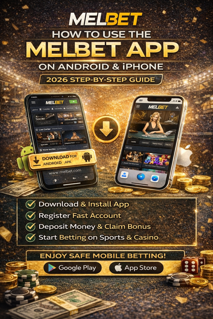 Melbet app download 2026 Android APK and iphone IOS guide for sports betting and casino play
