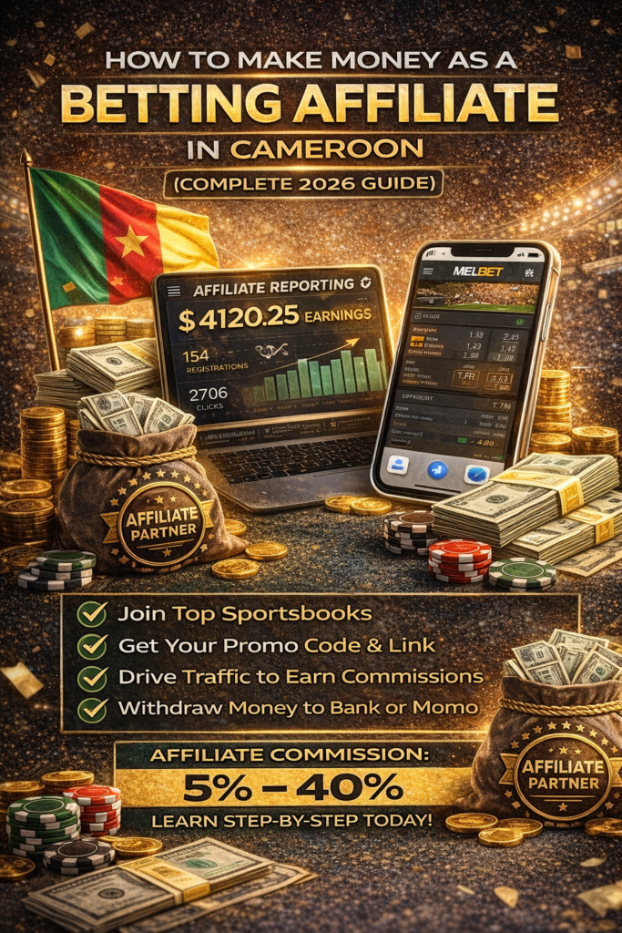 How to make money as a betting affiliate in Cameroon 2026 guide to sportsbook affiliate marketing income