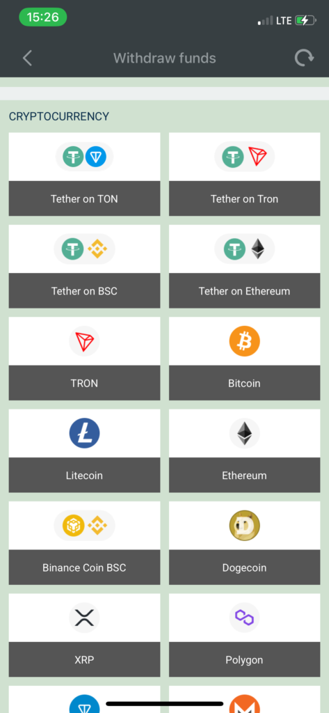 Melbet payment methods