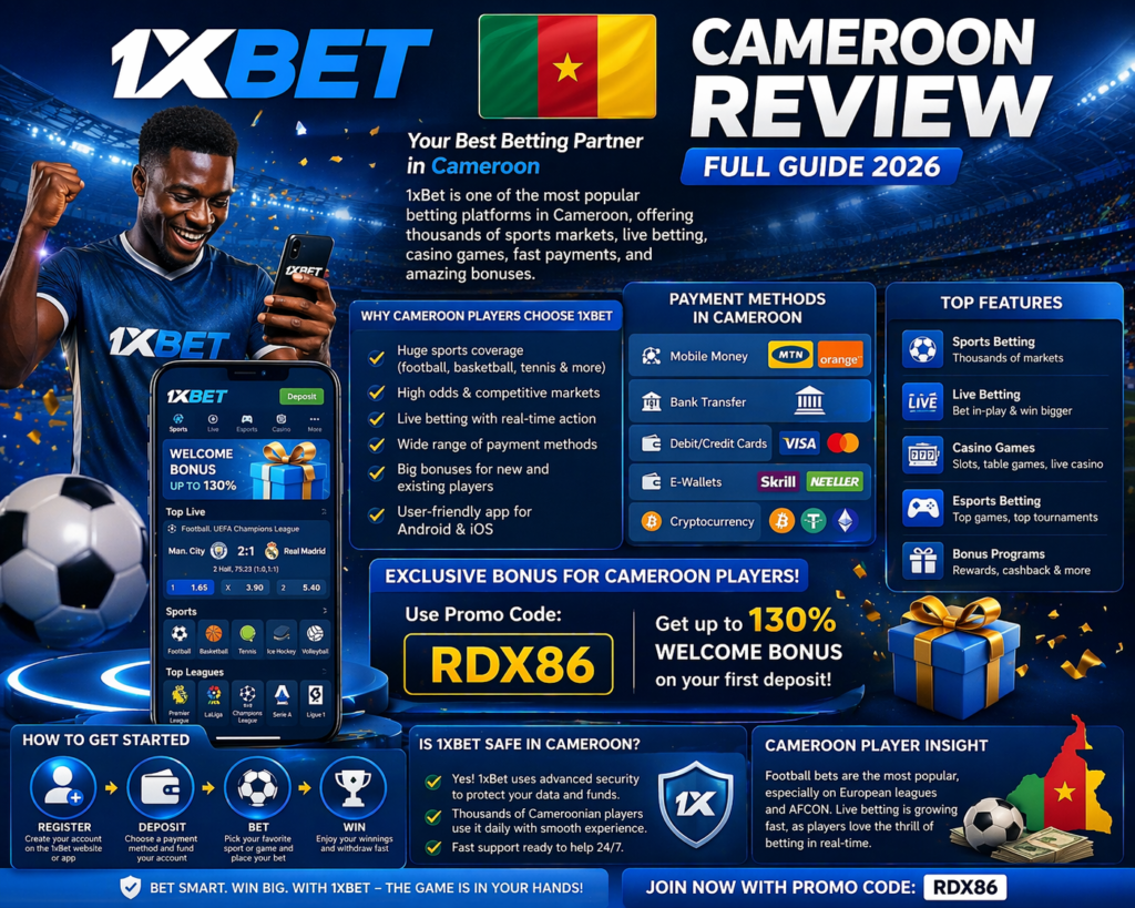 1xbet cameroon review betting platform guide