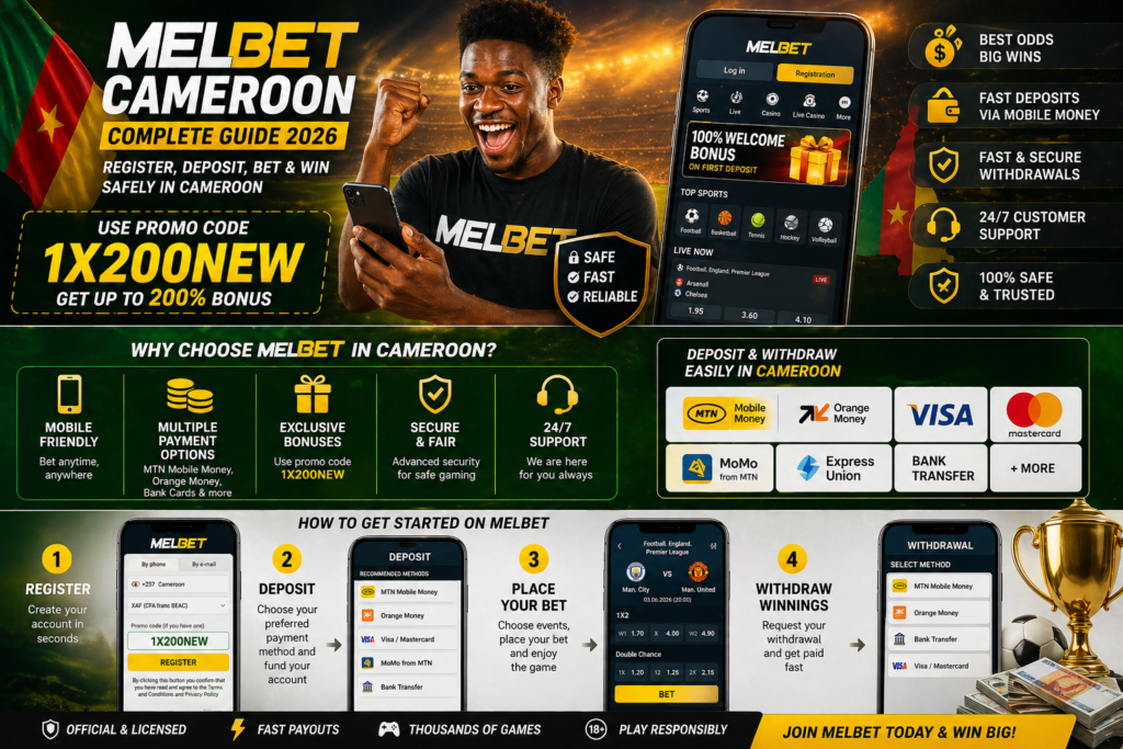 Full registration melbet guide in Cameroon and Fixes
